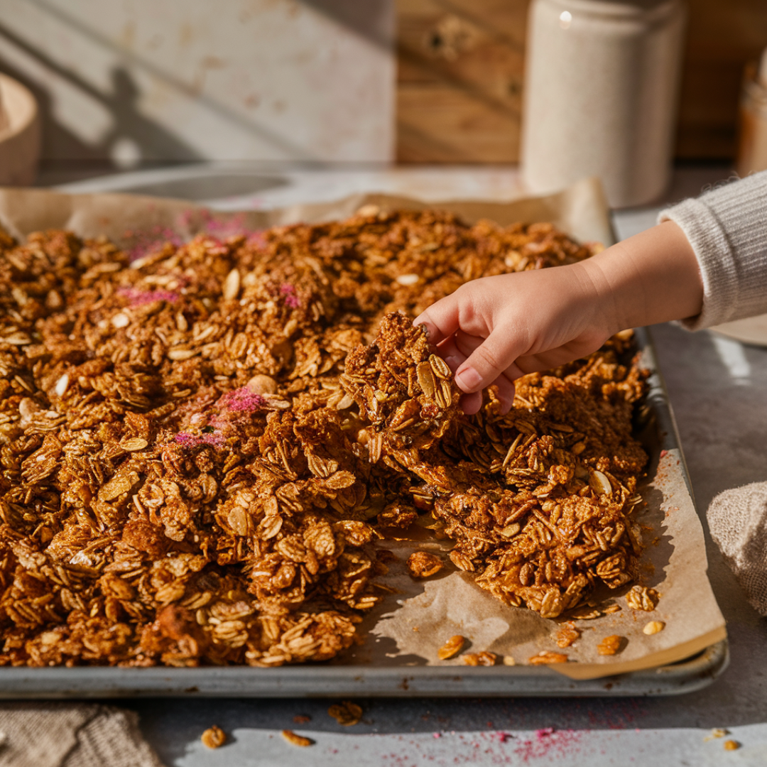 Floconimo - le mix petit déjeuner unique pour Porridges, Pancakes, Mug Cakes...