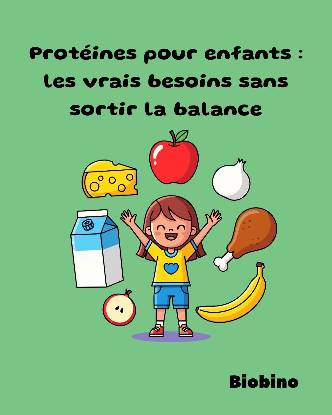 Protéines pour enfants (3 à 12 ans) : besoins réels, quantités et repères simples