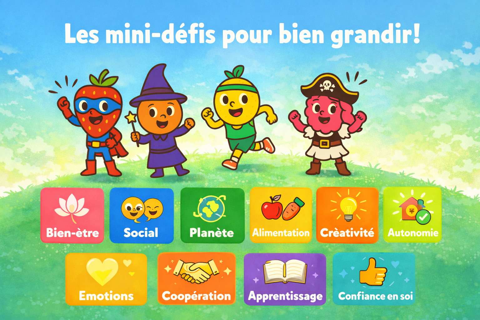 Mini défis pour enfants : des petits gestes quotidiens pour bien grandir