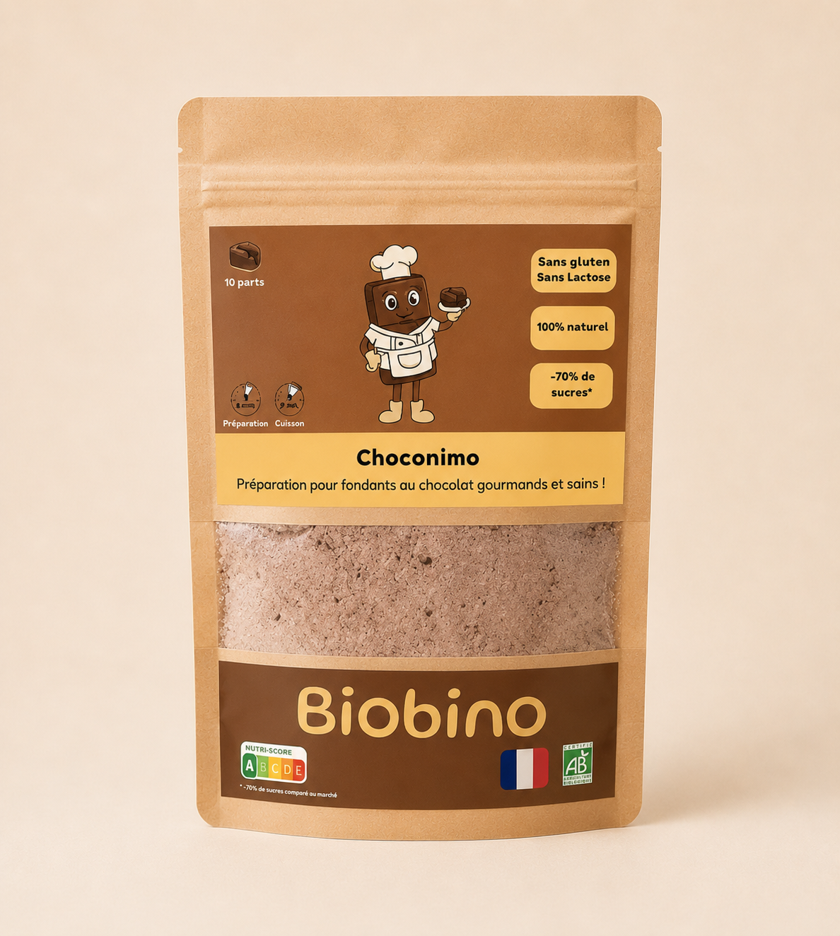 Fondant chocolat bio - Gourmand, pauvre en sucre et facile à préparer