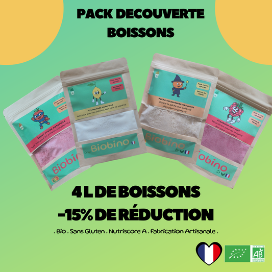 Pack Découverte Boissons - Toutes nos boissons naturelles