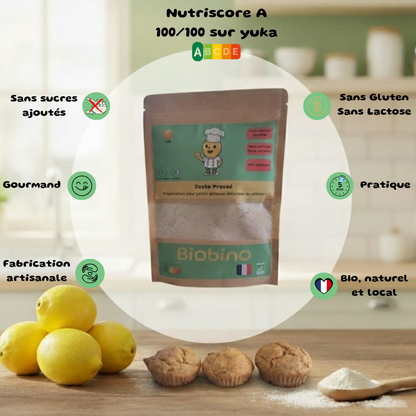 Zeste pressé - petit gâteaux aux citrons