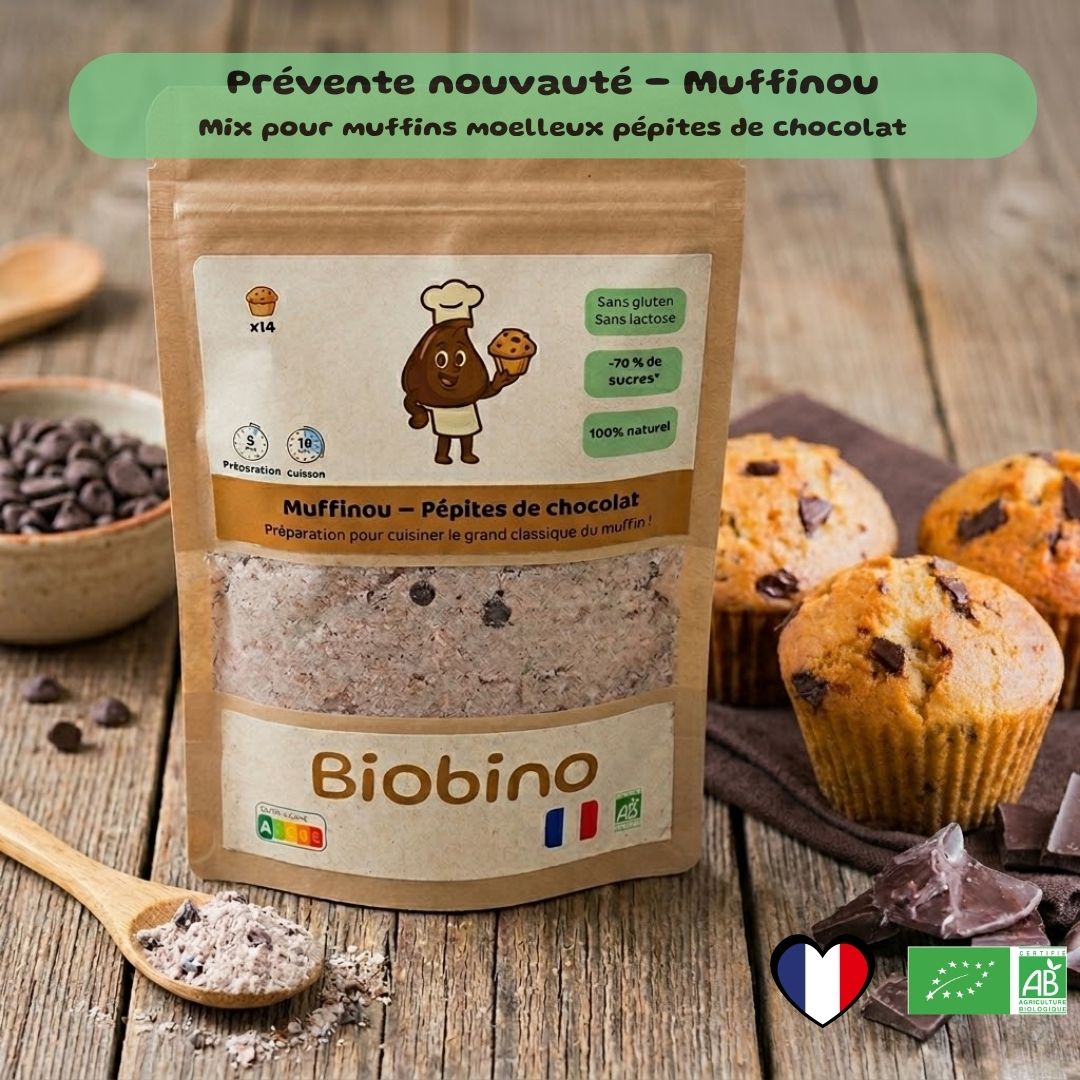 Préparation Muffins Bio Enfants - Chocolat & Fruits Rouges