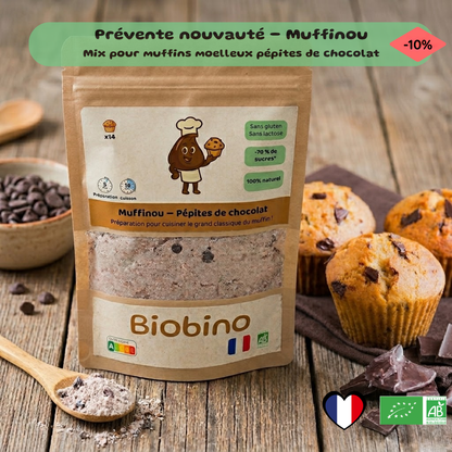 Préparation Muffins Bio Enfants - Chocolat & Fruits Rouges
