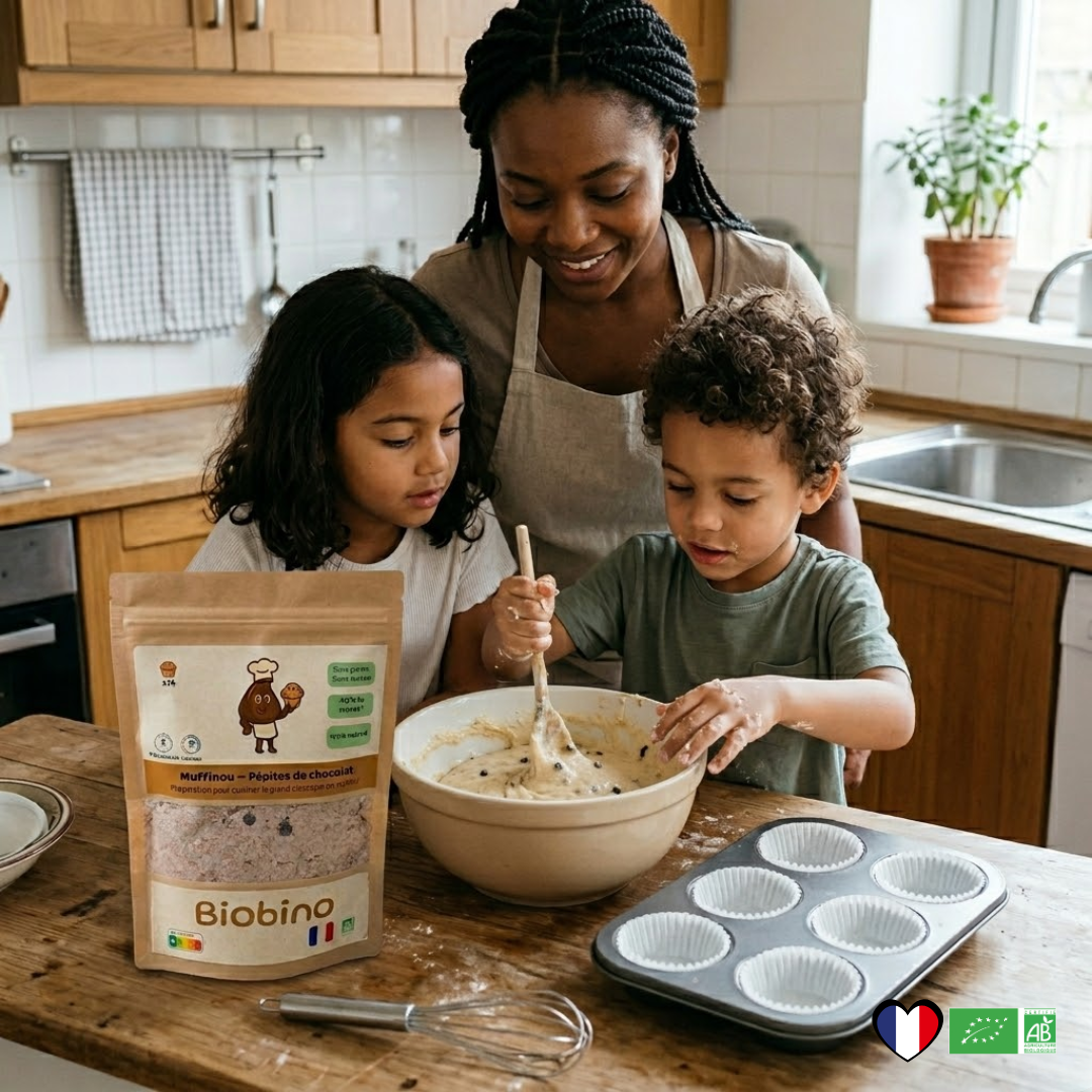 Préparation Muffins Bio Enfants - Chocolat & Fruits Rouges
