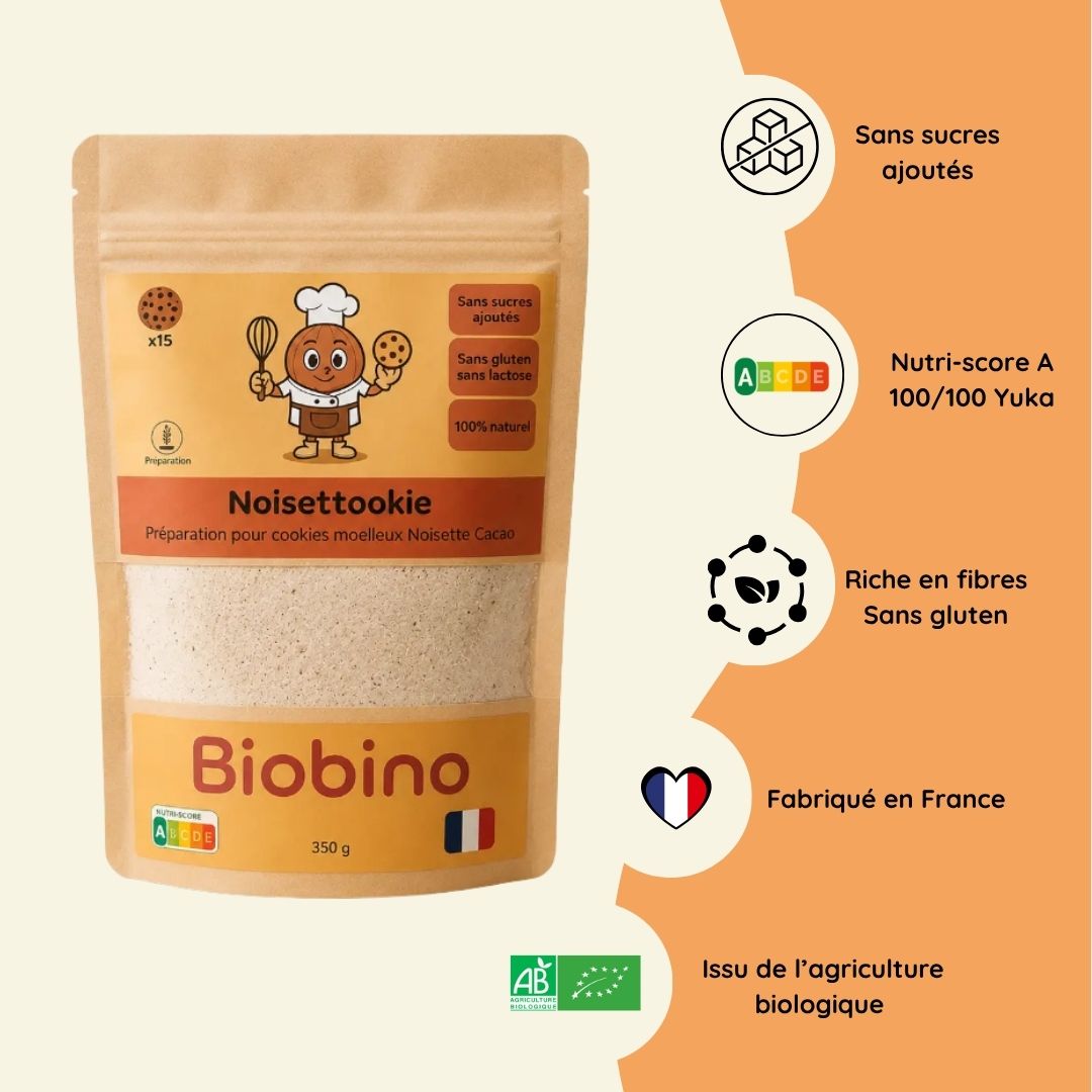 Noisettookie - le cookie gourmand, sans sucre ni gluten