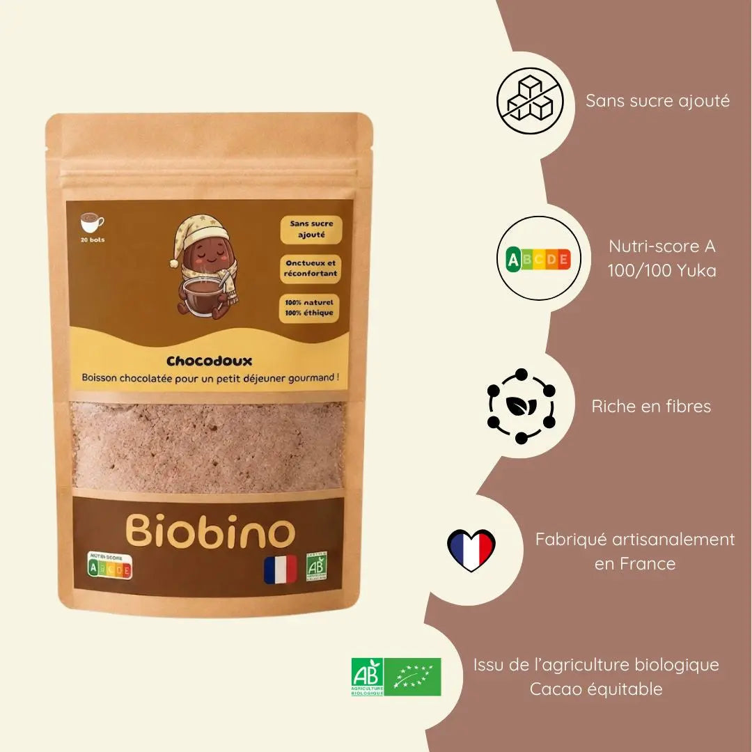 Préventes Chocodoux – Le premier chocolat chaud onctueux sans aucun sucre ajouté Ma boutique